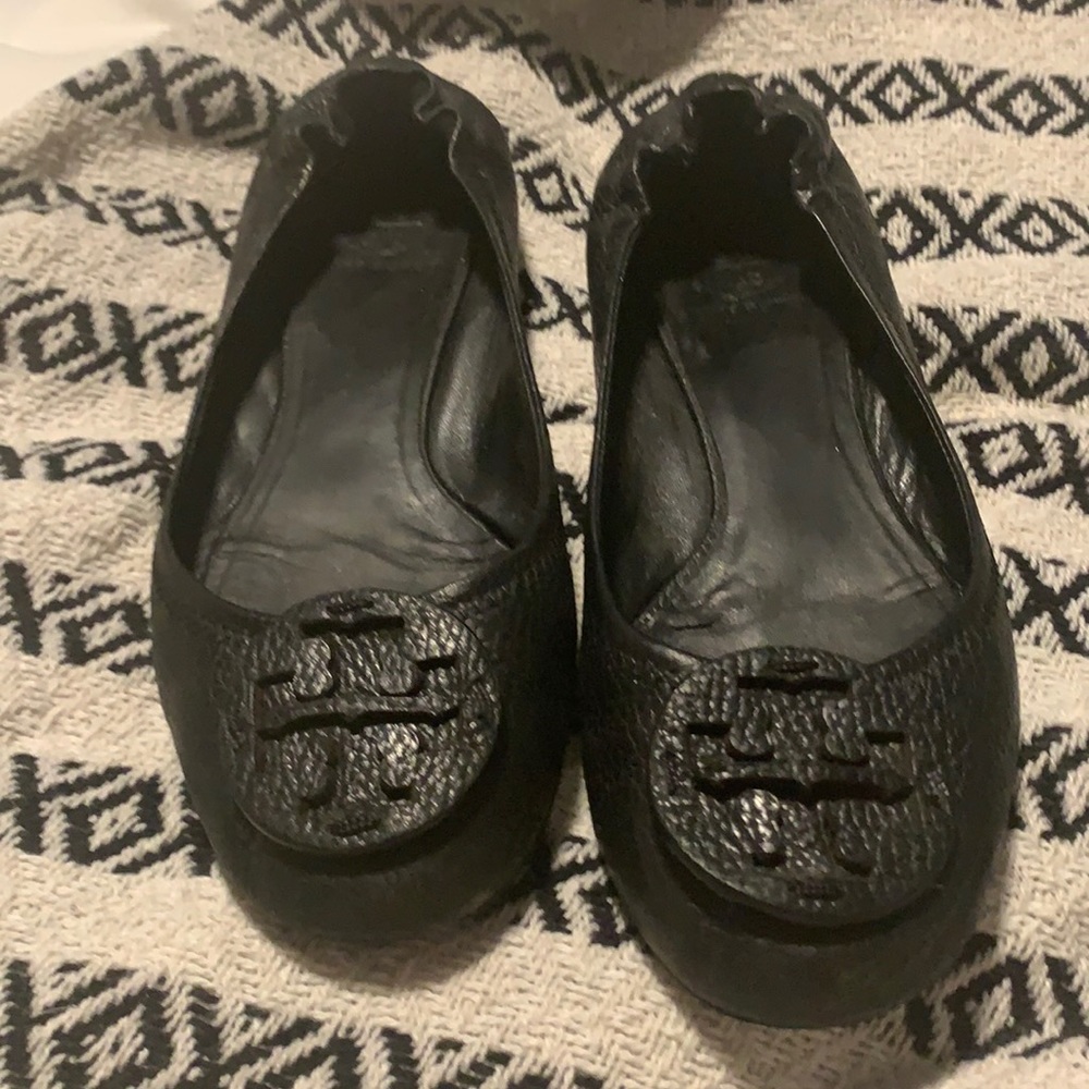 Tory Burch black flats size 9 used